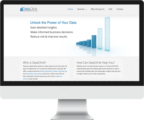 Data Clinik website